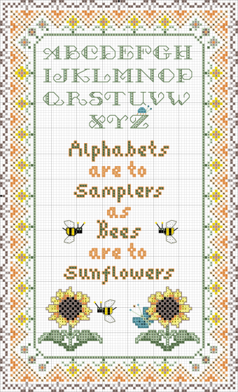 Alphabets and Sunflowers
